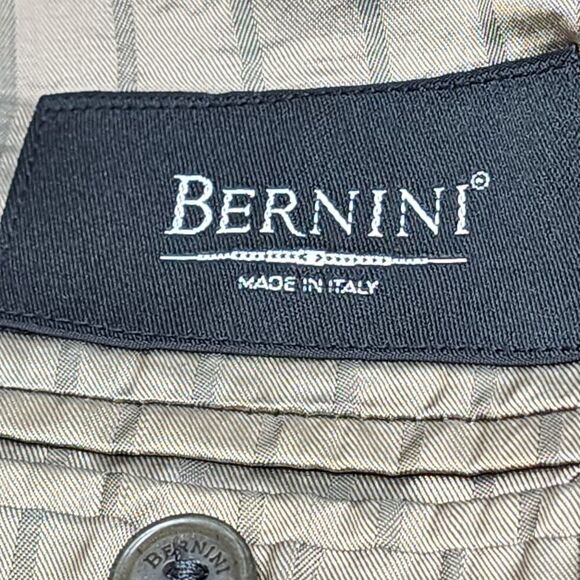 Bernini Sage Three Button Wool High Twist Zignone blazer, Men's 44R - Picture 7 of 15